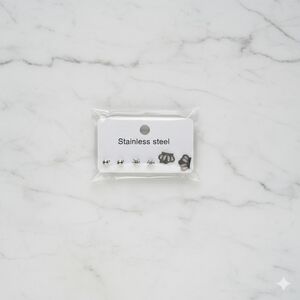 Stainless Steel Earring Set
